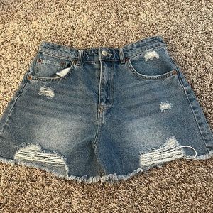 Denim shorts